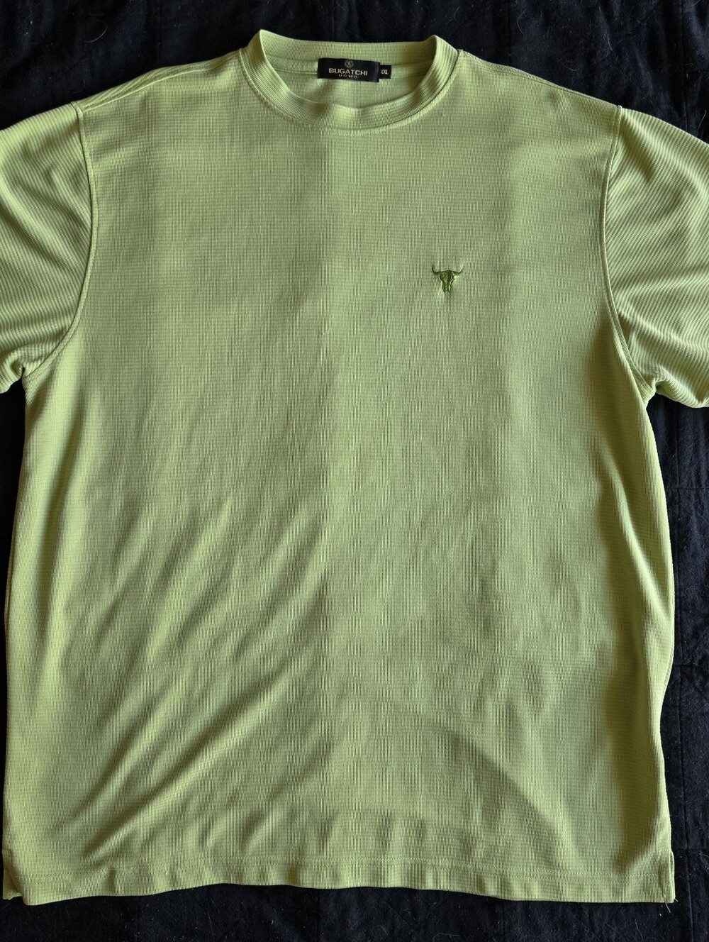 Bugatchi UOMO XXL Lime Green Short Sleeve Crewneck Tee